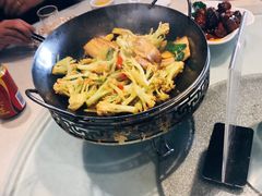 干锅有机花菜-壹只菜·崇明本地特色菜(崇明南门店)