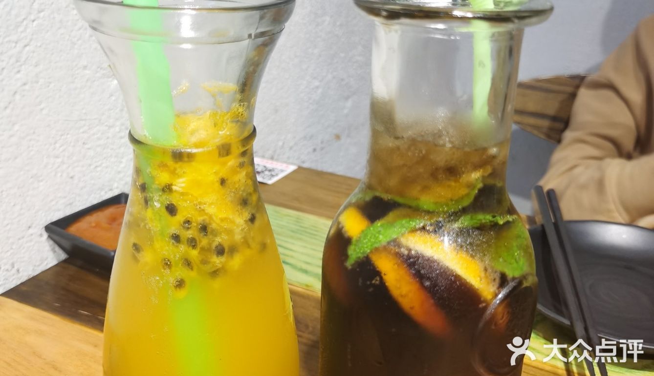 大龙凤可乐&百香果#晚上饮品买二送一