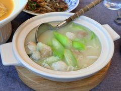 蛤蜊丝瓜肉燕汤-瓯越·海鲜·瓯味一品(IM长宁国际店)
