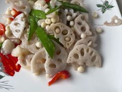 鸡头米炒藕-七的湖·江南蟹舫·阳澄湖农家菜(蟹舫苑店)