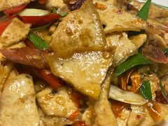 火腿炒农家豆腐皮-辣公子·千岛湖私房菜(滨江店)