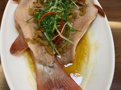 醃菜蒸東星斑-鱼篮仔·潮汕美食(圆明新园店)