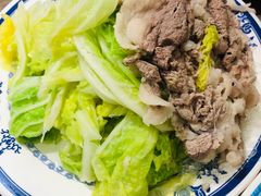 爆羊肉白菜粉丝-老爆肚满五香烧牛羊肉