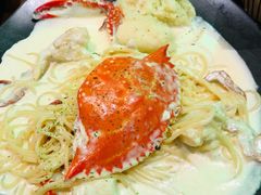 螃蟹海鲜奶油意面-TAMATI(巴黎贝甜韩式西餐厅店)