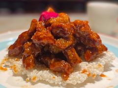 黑椒蒜仔牛肉粒-红蜡烛-养生粥-津鲁菜(中山路店)