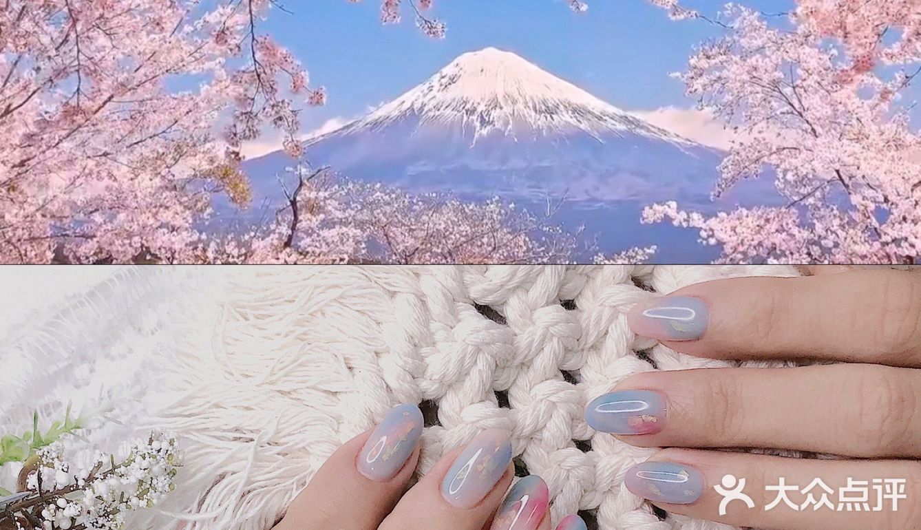 日式美甲|晕染美甲|和风风格|