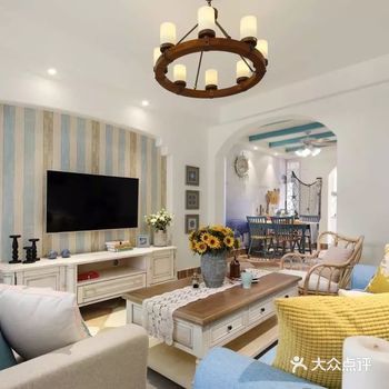 98㎡老房改造,摇身一变地中海风,将蓝天白云请进家!