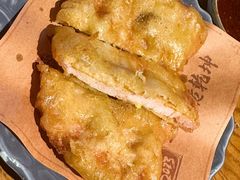 黄金面拖蛋汁大排-鑫震源·苏式大虾生煎(山塘街店)