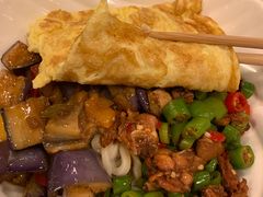 茄子肉丁小公鸡双拼拌面-文三里屯面馆(三里屯店)