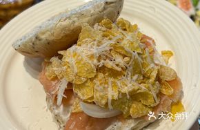 Amazing Avocado Salsa Salmon Open Bagel