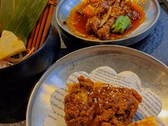 炸鸡配年糕-俊熙家点餐式自助烤肉店(南充王府井店)
