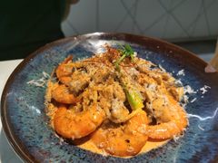 芝士蘑菇鲜虾意大利面-BE BRIGHT KITCHEN(正佳广场店)