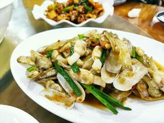 姜葱炒圣子-明记海鲜大排档(巽寮湾店)