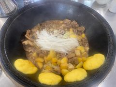 -粘豆包柴火铁锅炖