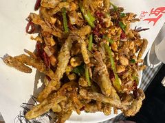 干煸茶树菇-百味地锅鸡(二店·财校分店)