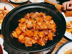 -东来菜馆•手抓海鲜家常菜•海鲜锅贴(鸽子窝店)
