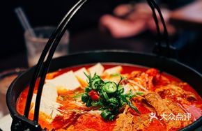 Spicy Kimchi Pork Ribs Pot