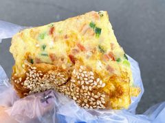 烧饼夹鸡蛋饼-农园餐厅(北京大学店)