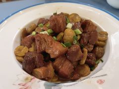 板栗红烧肉-丽泽山庄·生态怀柔菜·虹鳟鱼(红螺寺店)