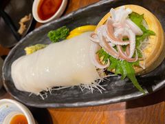 鱿鱼刺身-纹兵卫手打荞麦面日料(虹桥本店)