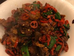老干妈炒猪脚皮-湘肠香火锅店(团结湖店)