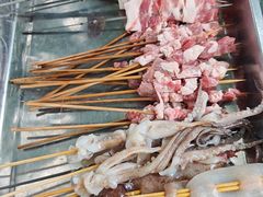 羊肉串，鱿鱼-尚庄度假村·庭台树下·户外烧烤·团建CS·轰趴营地(上庄水库店)