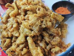 干炸鲜蘑-一块豆腐·海鲜·家常菜(李沧书院路店)