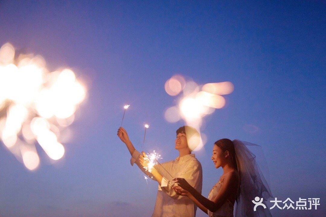 夜景婚纱照你爱了吗