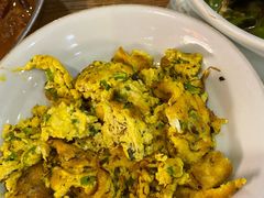 野胡葱炒土鸡蛋-吃饭皇帝大土家民族菜(正大广场店)