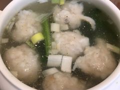 川味香辣白胡椒鱼丸汤-将相和·海鲜蒸饺大连菜