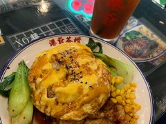 芝士滑蛋鸡扒饭-港爺茶檔·茶餐厅(东晓南路店)