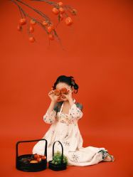 -后宫·古装汉服京剧儿童亲子全家福摄影