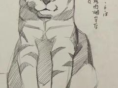 给客人画的卡通画-獨門烤肉(开发区店)