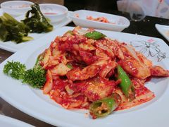 辣白菜炒五花肉-青松馆韩国料理(香港中路佳世客店)