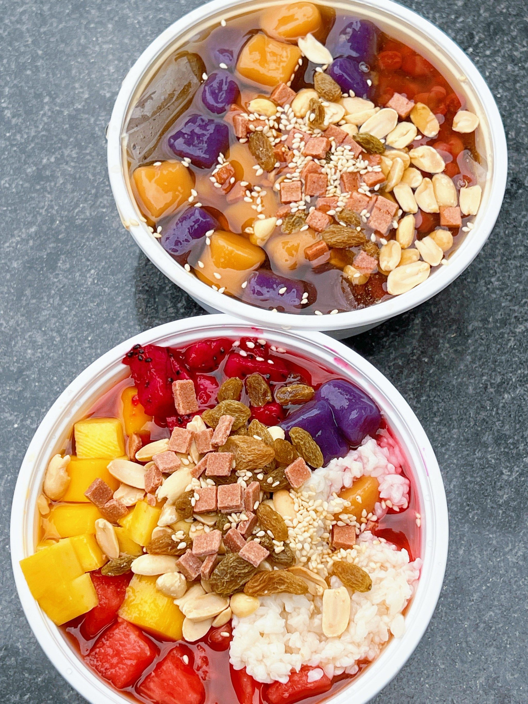 去广元一定要吃的全家福冰粉!