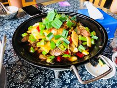 干锅带皮牛肉-张关合渣(航空大道店)