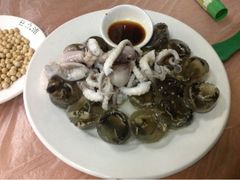 土笋冻，白灼章鱼拼盘-莲花公园煎蟹(总店)