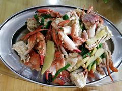 姜葱炒蟹-红月湾海鲜饭店•沙滩海景(双月湾店)