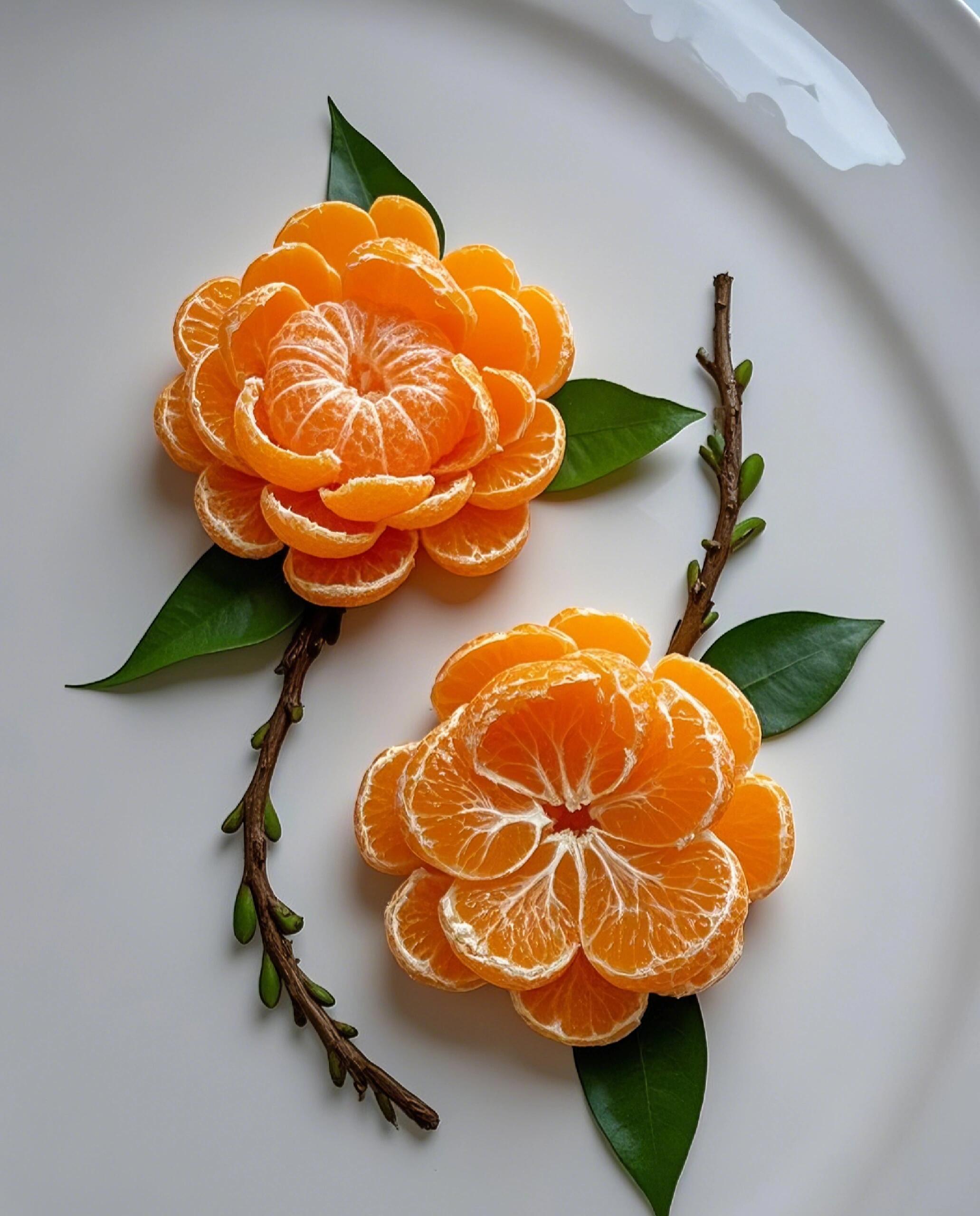 🍊橘子的创意摆盘,让你的餐桌瞬间闪耀✨
