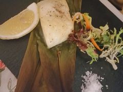 法国银鳕鱼配时蔬柠檬橄榄油海盐-花·fleur古董西餐厅(西城夜未央店)