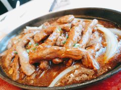 铁板黑椒牛柳-北京长城饭店-21层中餐厅