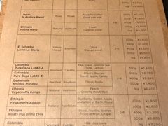 菜单-% Arabica(京都东山店)