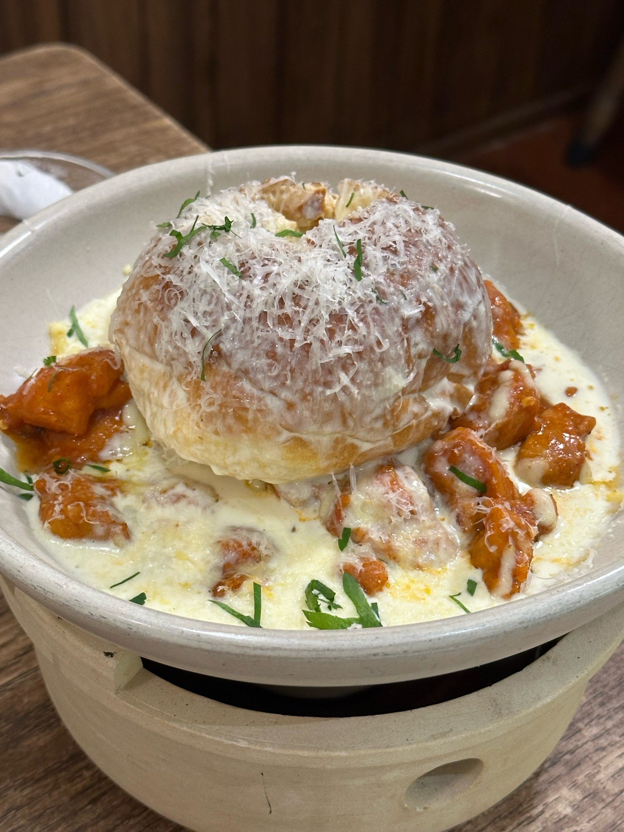 辣奶油面包咕噜鸡太治愈啦