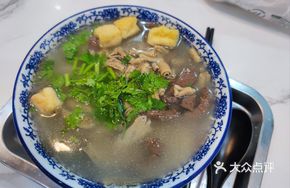 Signature Duck Blood and Tofu Skin Soup
