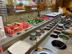 自助调料区-海底捞火锅(漫乐城夜宵主题店)