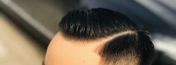 这是拍照前一天发型师做的“油头”造型-爱儿美儿童摄影(朝阳公园店)