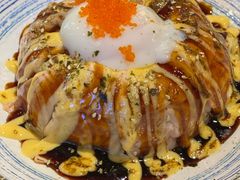 三文鱼流心熔岩饭-梦山水日本烧肉(五四广场店)