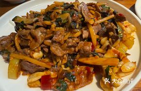 Old Friend Purple Basil Stir-Fried Offal