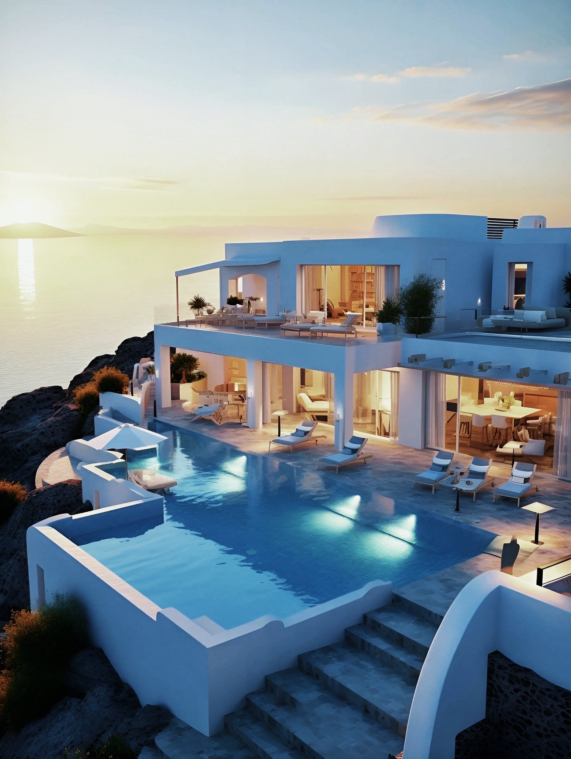 悬崖顶的浪漫海边别墅,你喜欢嘛