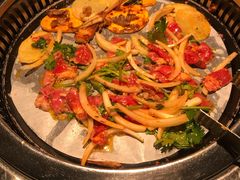 鲜鱿石锅饭-韩悦牛排烤肉(仓山万达店)